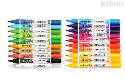 Ecoline Brush Marker Sets - 20-Pen Set