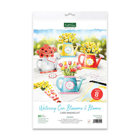 Katy Sue - Watering Can Blossoms and Blooms, Card Making Kit