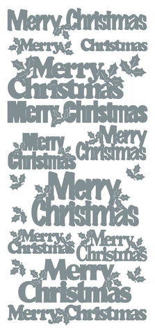 ECSTASY CRAFTS - Peel Off Stickers -Merry Christmas var. sizes