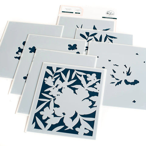 S20 Pinkfresh Studio Blooming Peony stencil