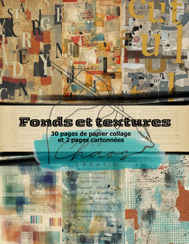 Le Chaos Créatif Fonds et Textures – Album collage