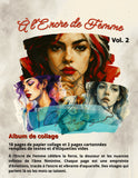 Le Chaos Créatif Album collage encre de femmes vol. 2 (18 pages)