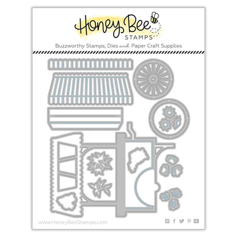 Honey Bee Stamps Market Cart Builder Dies