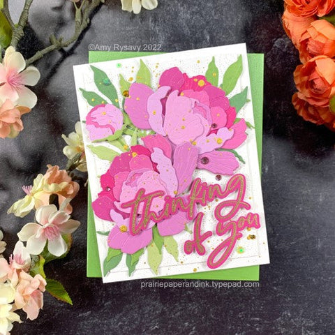 honey bee  LOVELY LAYERS PEONY Dies