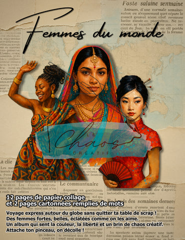 Le Chaos Créatif Femmes du monde, album collage