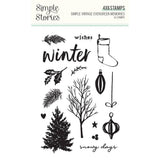 Simple Vintage Evergreen Memories - Stamps