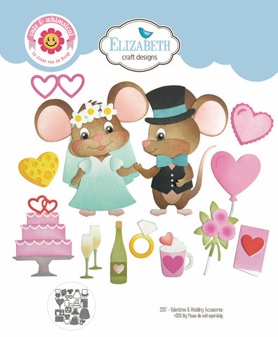 Elizabeth Craft Metal Die - Valentines and Wedding Accessories