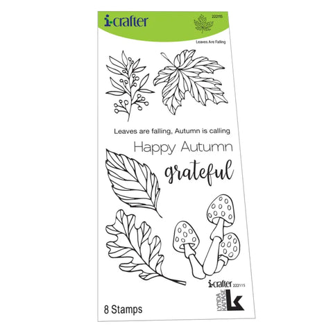 S40 I-Crafter stamps - Leaves Are Falling By Lynda Kanase