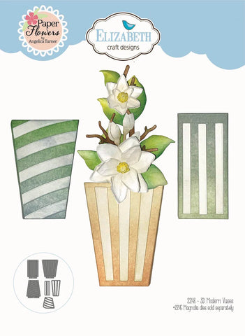 Elizabeth Craft Metal Die -3D Modern Vases