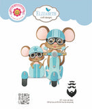 Elizabeth Craft Metal Die -Scooter with sidecar