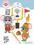 Elizabeth Craft Metal Die -Football/ Baseball Accessories