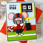 Elizabeth Craft Metal Die -Football/ Baseball Accessories