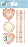Elizabeth Craft Designs - Romantic Revival Collection - Dies - Lace, Heart and Doily