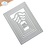 Elizabeth Craft Stitched rectangles and labels