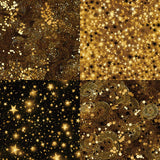 Kokorosa 24PCS 6" Golden Cheers Scrapbook & Cardstock Paper