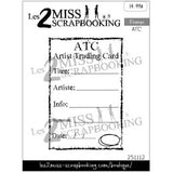 Les 2 miss scrapbooking Kit ATC | Étampe + mots