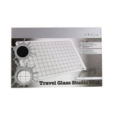 Tim Holtz White Travel Glass Studio Mat with case - NEW!