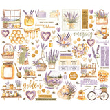 Simple Stories - Simple Vintage Lavender Fields Collection - Ephemera - Bits And Pieces