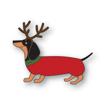 PoppyStamps Antler Dachshund craft die