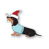 PoppyStamps Sitting Dachshund craft die