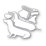 PoppyStamps Sitting Dachshund craft die