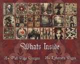 Scrapbook Resource Co - 7 x 6 Inches Paper Pad - The Blood Witch