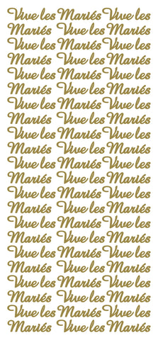 ECSTASY CRAFTS - Peel Off Stickers -Vive les Mariés