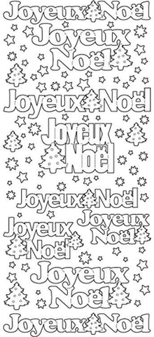 Peel-Off Stickers - Joyeux Noel - Gold