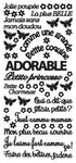 ECSTASY CRAFTS - Peel Off Stickers -Adorable Black