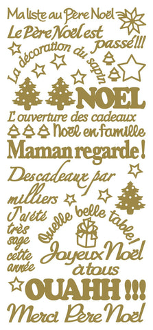 ECSTASY CRAFTS - Peel Off Stickers -Maman Regarde gold