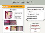 CrafTreat Scrapbook Blank  Basic 8x8 - White