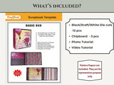 CrafTreat Scrapbook Blank  Basic 8x8 - White