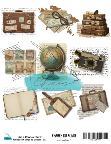 Le Chaos Créatif Femmes du monde, autocollant