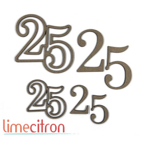 Lime Citron - Chipboard - 25's