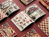 Scrapbook Resource Co – 7 x 6 Inches Paper Pad - The Diner