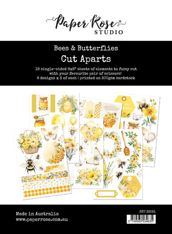 Paper Rose -  Bees & Butterflies Cut Aparts