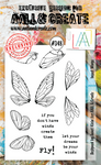 S15 Aall & Create #348 - A6 CLEAR STAMP SET - Insect wings