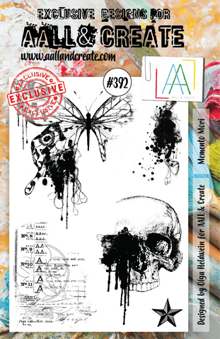 S30 AALL & Create #392 - A5 CLEAR STAMP SET - MEMENTO MORI