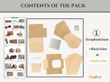 CrafTreat TV Pop Up Mini Album - Black
