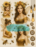 Le Chaos Créatif- album collage- Les fées du collage – Les abeilles, vol. 1