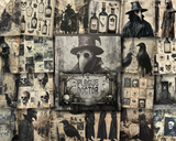 Scrapbook Resource Co – 7 x 6 Inches Paper Pad - The Plague Doctor