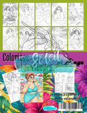 Le Chaos Créatif Coloriage Soleil et plage