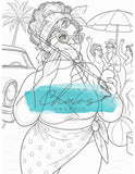 Le Chaos Créatif Coloriage Soleil et plage