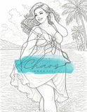 Le Chaos Créatif Coloriage Soleil et plage