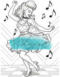 Le Chaos Créatif Coloriage Danse Rétro