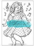 Le Chaos Créatif Coloriage Danse Rétro
