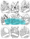 Le Chaos Créatif Coloriage Danse Rétro