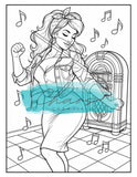 Le Chaos Créatif Coloriage Danse Rétro