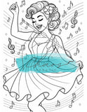 Le Chaos Créatif Coloriage Danse Rétro