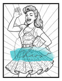 Le Chaos Créatif Coloriage Danse Rétro